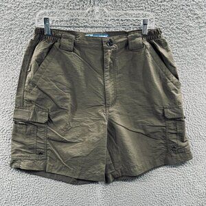 Reel Legends Cargo Shorts Mens Medium Nylon Performance Fishing Outdoor Pockets‎